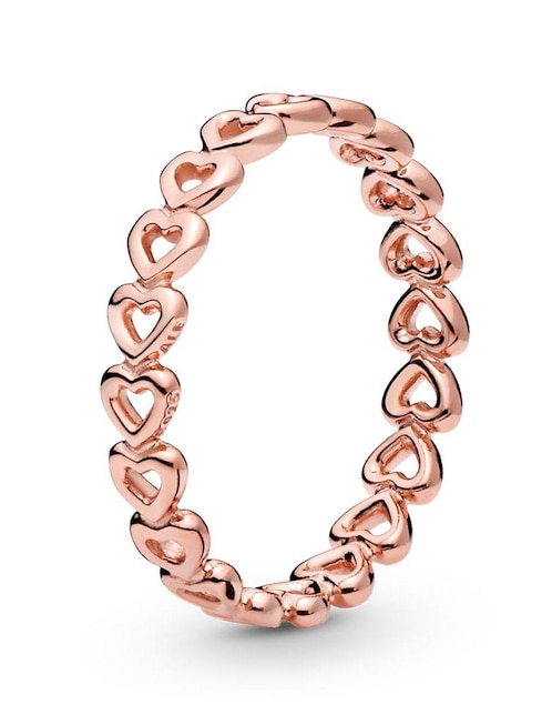 Anillo de corazón Pandora P 925 de plata pulido