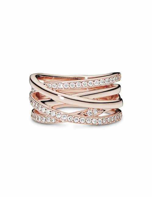 Anillo Pandora P 925 de plata circonita pavé