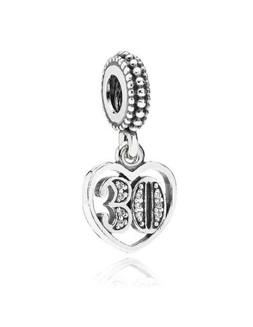 Imagen de producto Charm de número Pandora de plata P 925 zirconia cúbica
