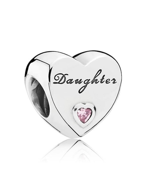 Imagen de producto Charm de corazón Pandora de plata P 925 zirconia cúbica