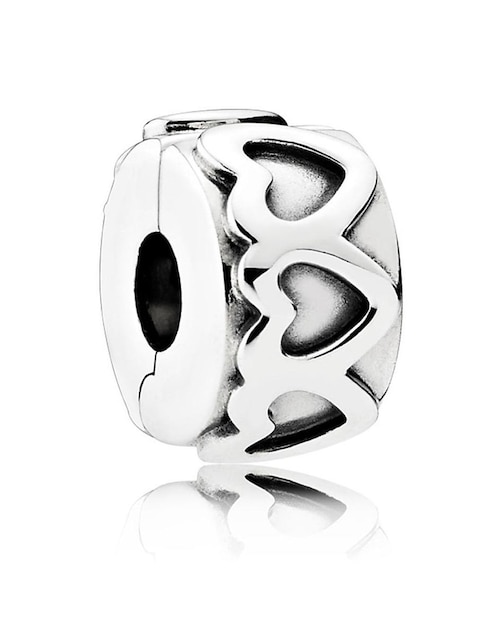 Charm de corazón Pandora de plata P 925
