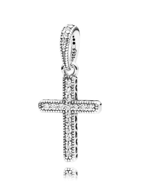 Imagen de producto Dije de cruz Pandora de plata P 925 zirconia cúbica