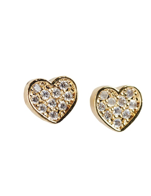 Broqueles Luckyly con acabado brillante zirconia
