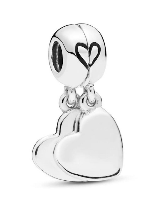 Charm de corazón Pandora de plata P 925