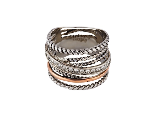 Anillo Luckyly zirconia cúbica pulido