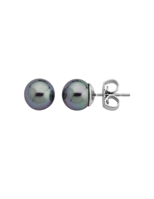 Aretes Majorica con acabado lustre perla