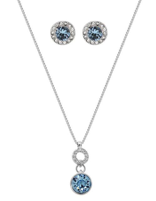 Set de aretes y collar Nine West