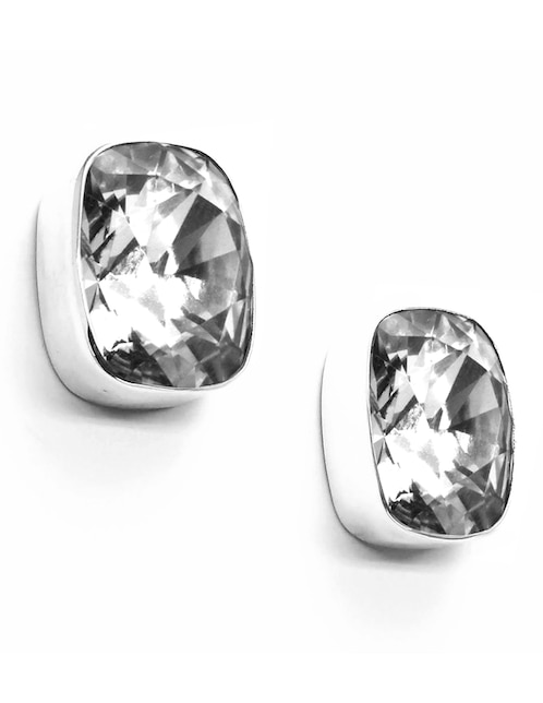 Broqueles Zvezda de plata P 925 con acabado pavé cristal