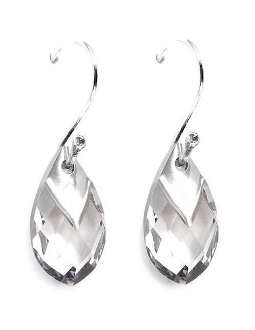 Imagen de producto Aretes Zvezda de plata con acabado pavé cristal