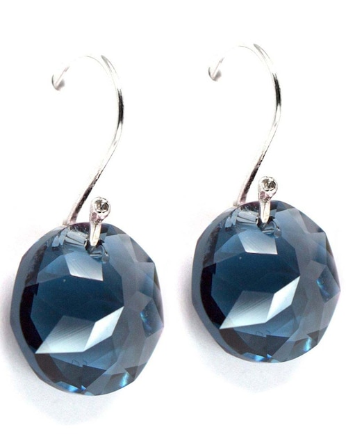 Aretes Zvezda de plata con acabado pavé cristal