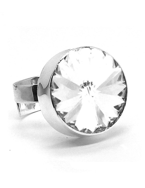 Anillo Zvezda Rivoli P 925 de plata cristal brillante