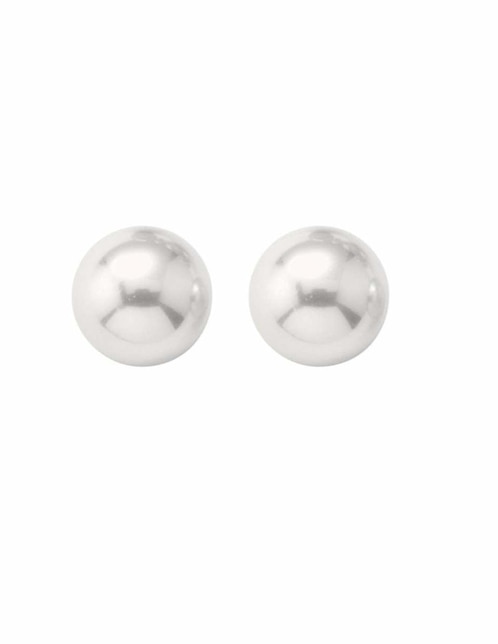 Aretes Majorica con acabado lustre perla