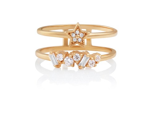Anillo de estrella pavé 1