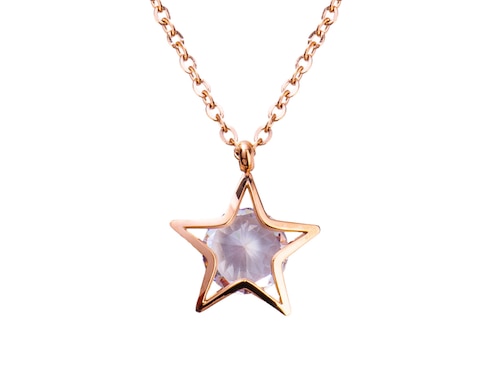Collar Luckyly de oro rosa