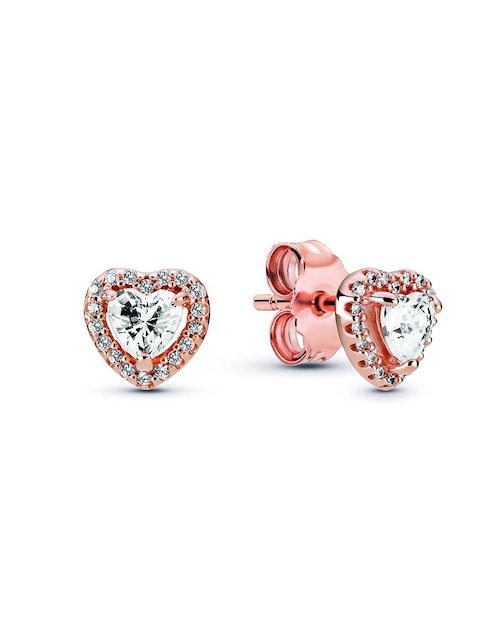 Aretes Pandora con acabado pavé zirconia cúbica
