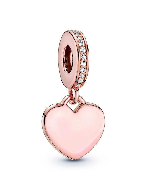 Dije de corazón Pandora 14 K zirconia cúbica