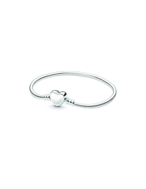 Brazalete Pandora de plata Moments con acabado lustre