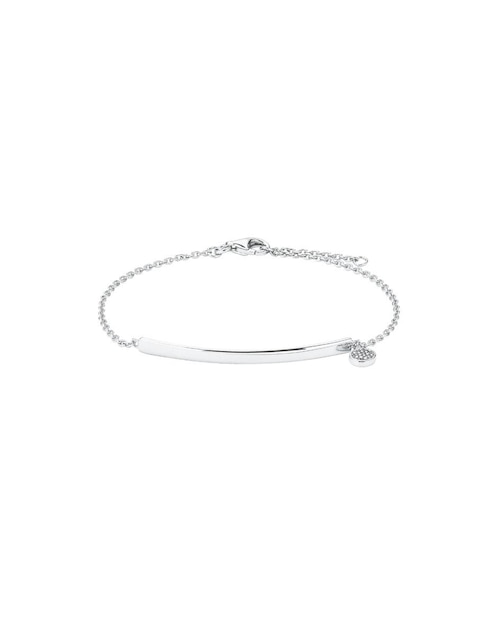 Pulsera de plata P925 Amor zircconia