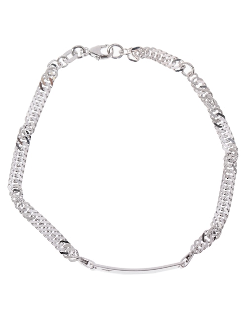 Pulsera Amor de plata con acabado pulido