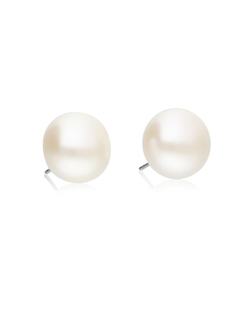 Aretes Anamora Por Tanya Moss de plata con acabado plateado