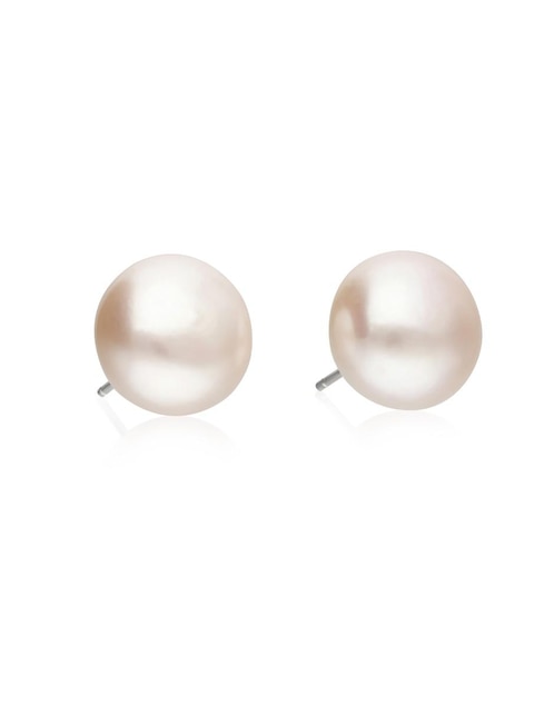 Aretes Anamora Por Tanya Moss de plata con acabado plateado