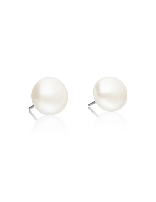 Aretes Anamora Por Tanya Moss de plata con acabado plateado