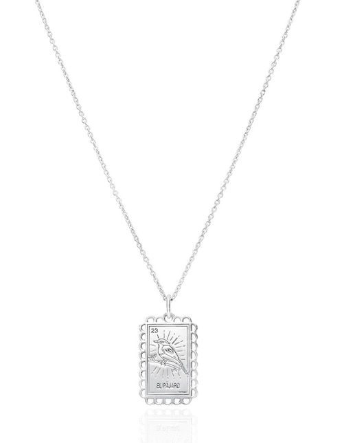 Dije rectangular Anamora Por Tanya Moss de plata P 925