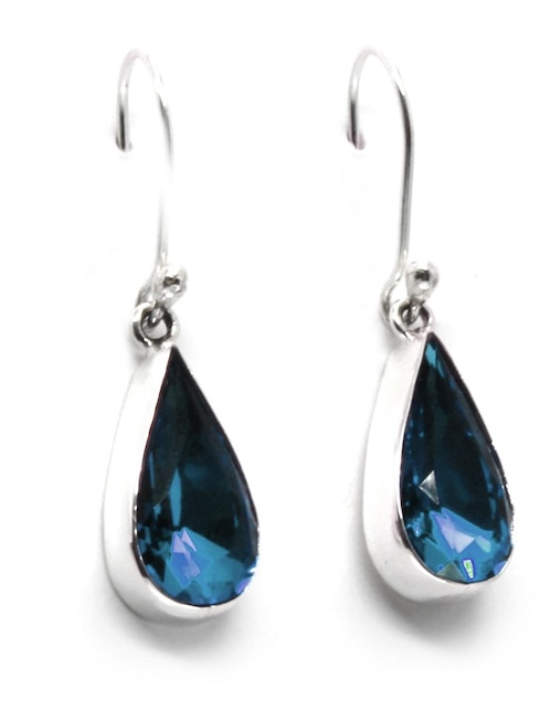 Aretes Zvezda de plata con acabado pavé cristal