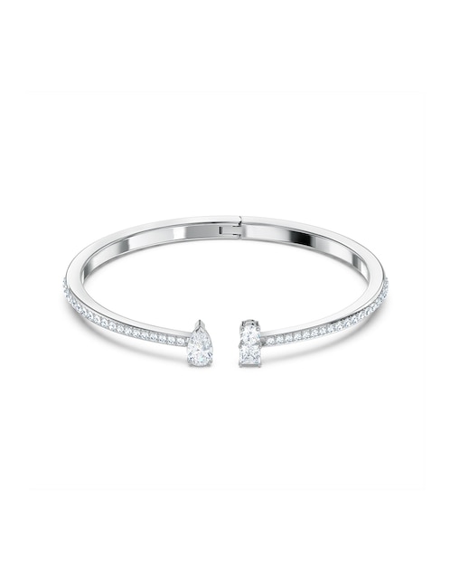 Brazalete Swarovski con acabado baño rodio