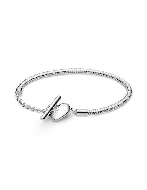 Brazalete Pandora de plata Moments con acabado pulido