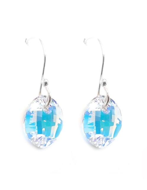 Aretes Zvezda de plata P 925 con acabado pavé cristal