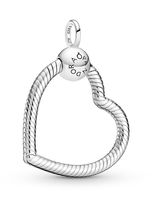Dije de corazón Pandora icons de plata P 925