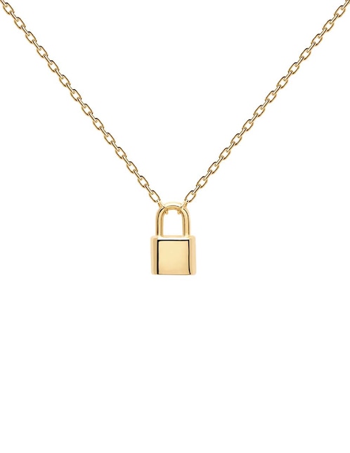 Collar P D Paola Bond Gold de plata P925