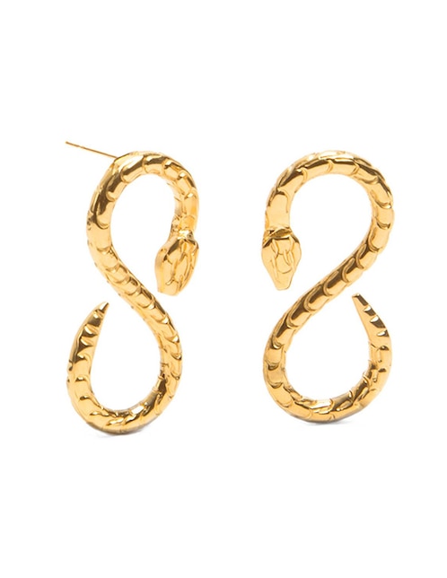 Broqueles Daniel Espinosa Jewelry con acabado baño de oro