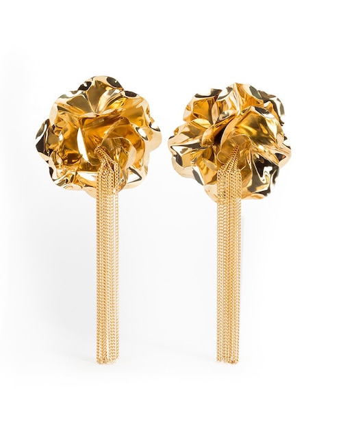 Aretes Daniel Espinosa Jewelry con acabado baño de oro