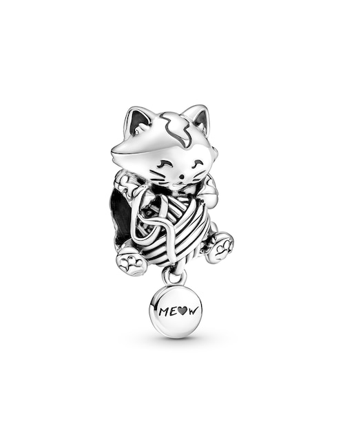 Charm de gato Pandora moments de plata P 925