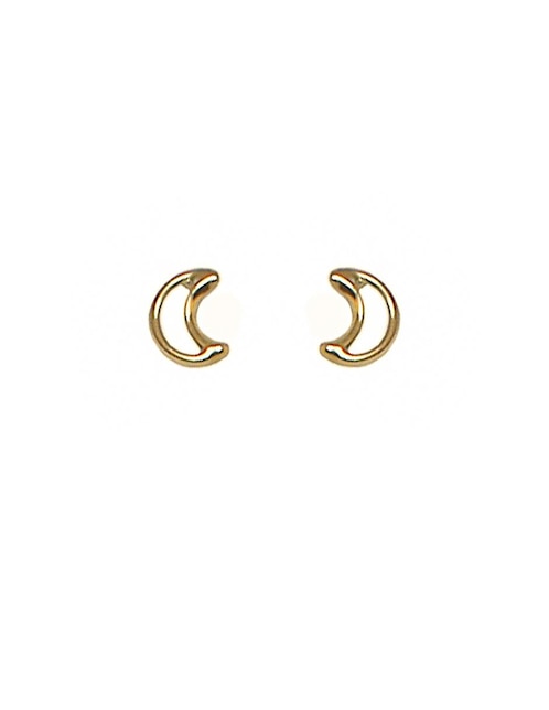 Broqueles de oro con acabado brillante