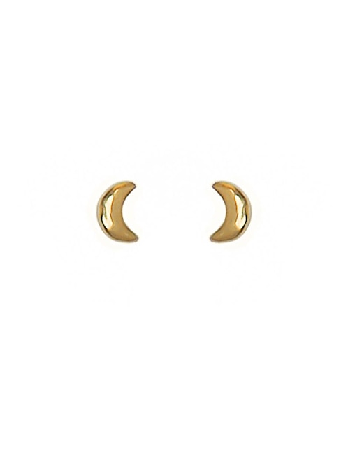 Broqueles de oro con acabado brillante 1