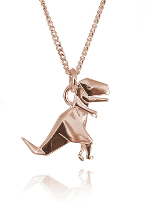 Dije de dinosaurio de plata 1