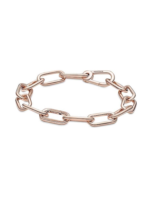 Pulsera de plata con baño de oro rosa 1