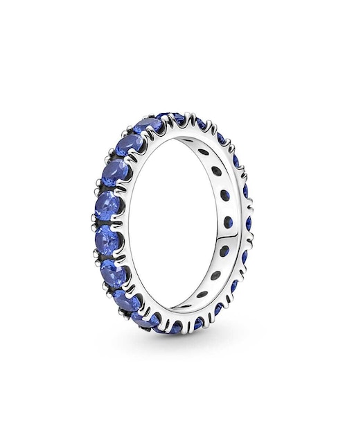 Anillo de flor Pandora Timeless P 925 de plata cristal pavé