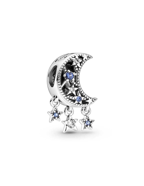 Charm de luna Pandora de plata P 925 zirconia cúbica