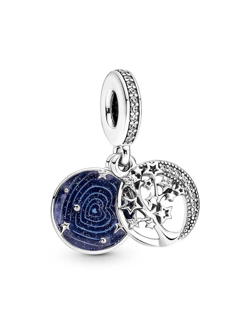 Charm de árbol de la vida de plata P 925 zirconia cúbica