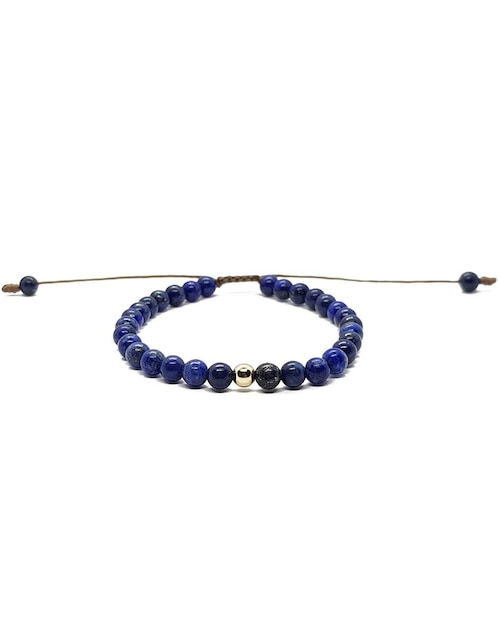 Pulsera María Karina de oro con acabado natural
