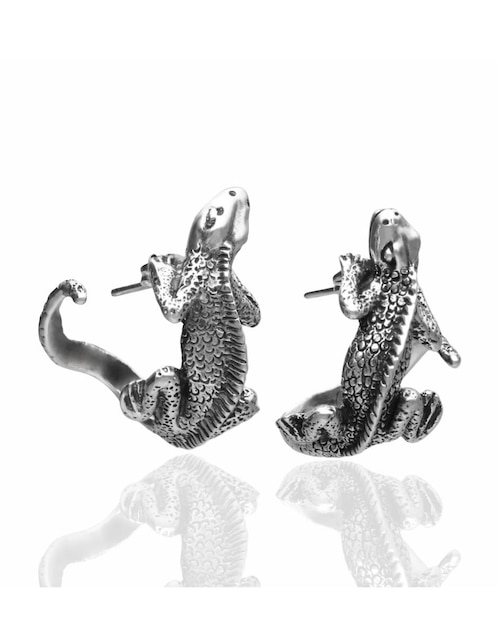 Broqueles de plata con acabado brillante