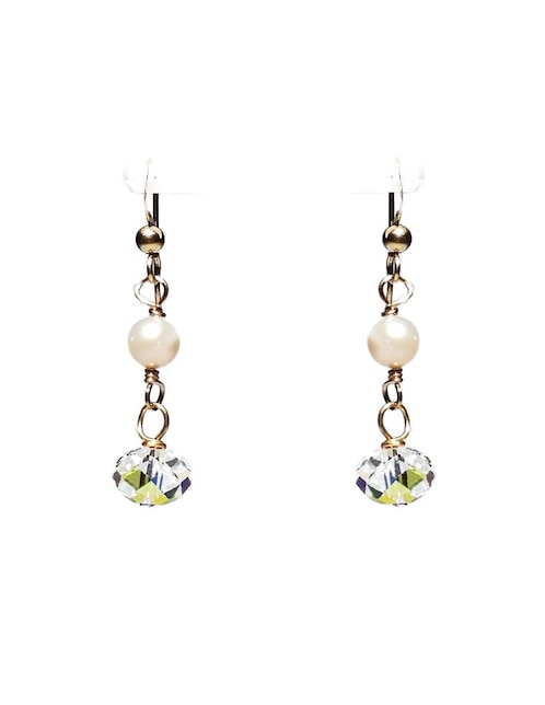 Aretes María Karina con acabado brillante swarovski