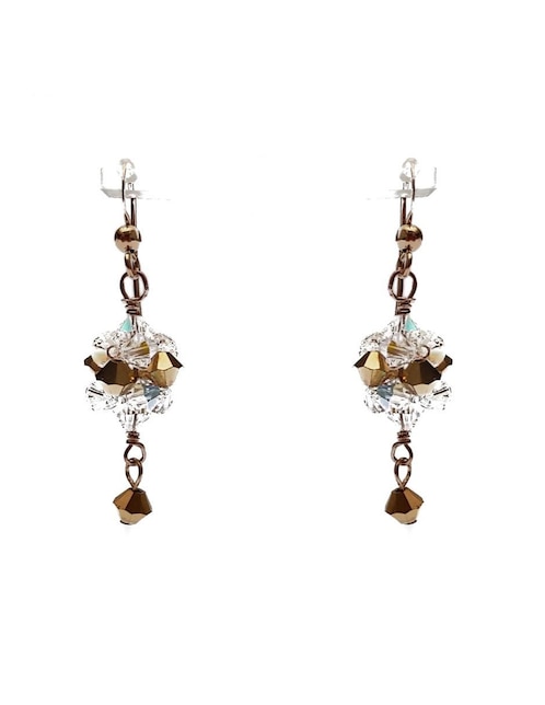 Aretes María Karina con acabado brillante swarovski