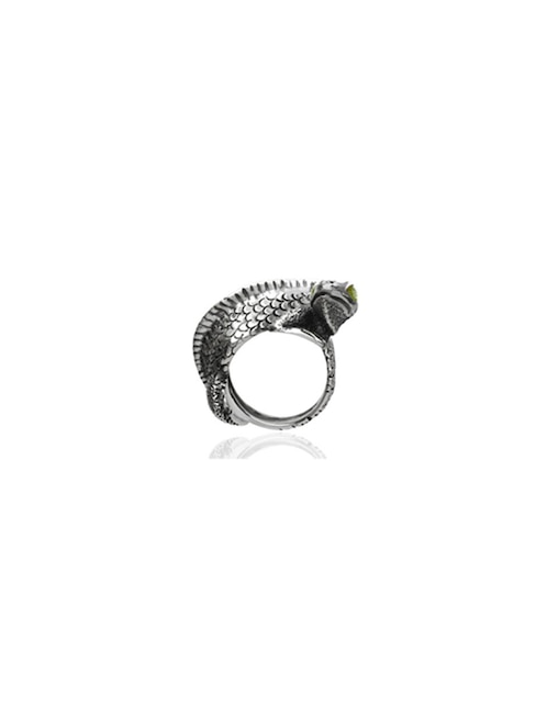 Anillo de serpiente peridoto brillante