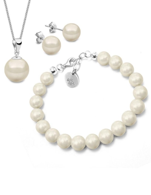 Set de perlas de cristal Zvezda color Cream