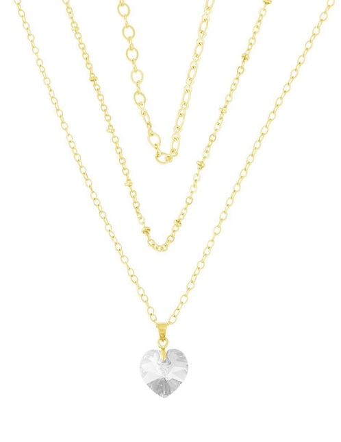 Dije de corazón Ortiz Espinosa cristal